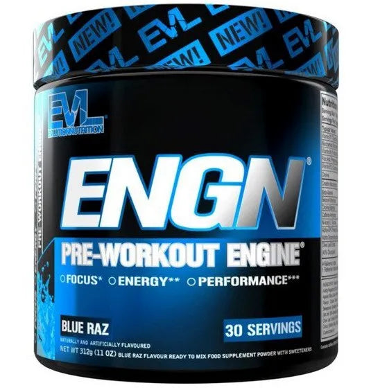 ENGN Blue Raz - 312g - EVLution Nutrition - Sporto papildai