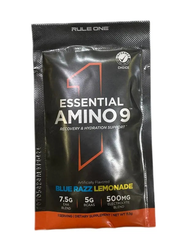 Essential Amino 9 Blue Razz Lemonade - 11.5g (1 serving) - Rule One - Sporto papildai