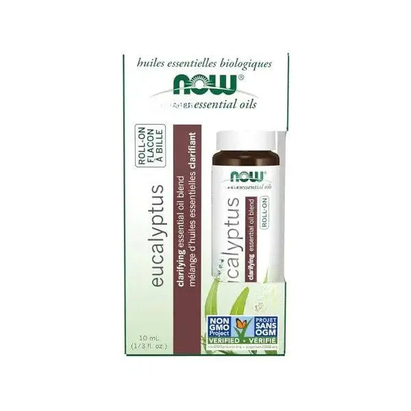 Essential Oil Roll-On Eucalyptus - 10 ml - NOW Foods - Papildai