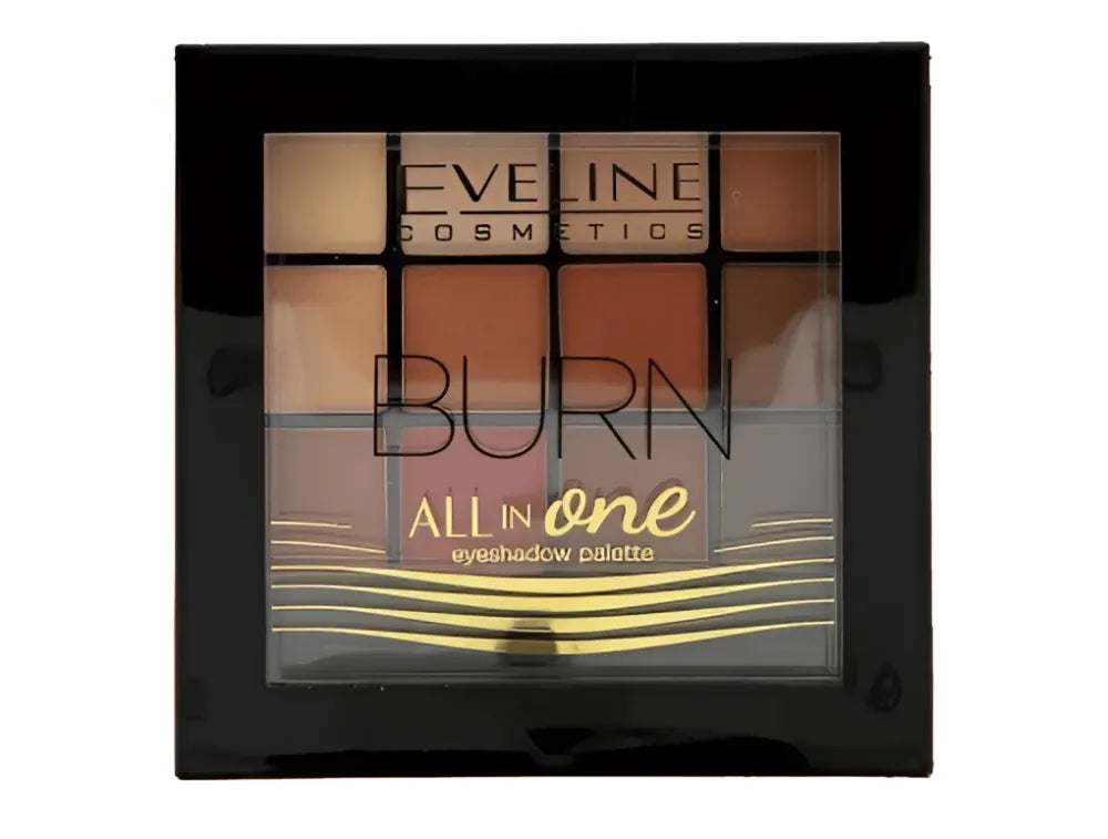 Eveline All in One Eyeshadow Palette Burn - paletė 12g - Kosmetika