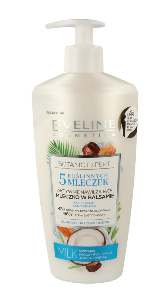Eveline Botanic Expert Aktyviai drėkinantis kūno pienelis balzamas 350ml - Kosmetika