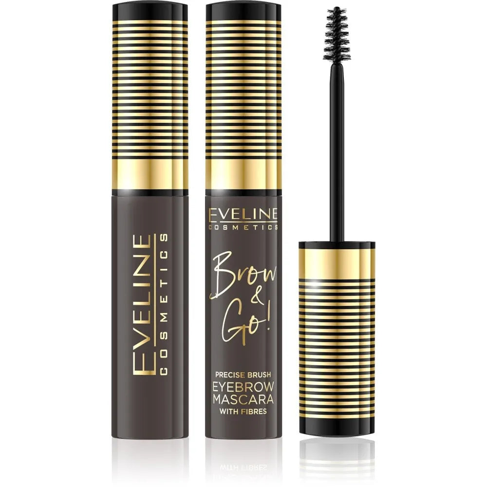 Eveline Brow & Go Eyebrow Styling Gel No. 02 Dark 6ml - Kosmetika
