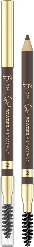 EVELINE Brow & Go Powder Eyebrow Pencil No. 02 - Kosmetika