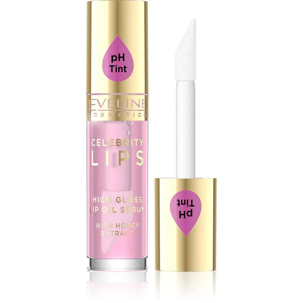 EVELINE Celebrity Lips Oil - lūpų serumas 02 Rose 5 ml - Kosmetika