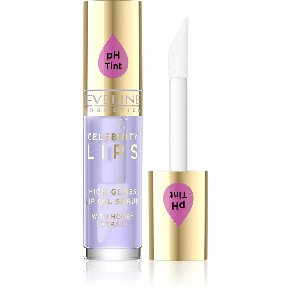 EVELINE Celebrity Lips Oil - lūpų serumas 03 Violet 5 ml - Kosmetika