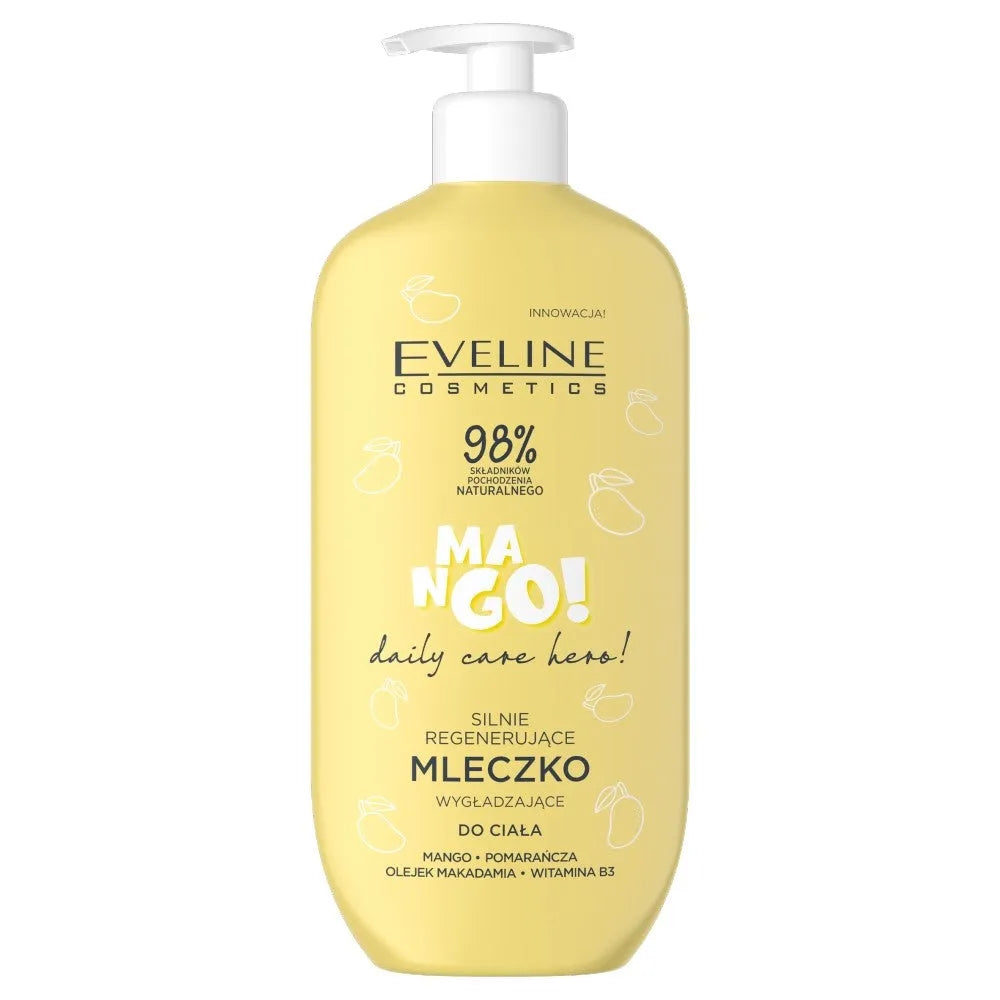 EVELINE Daily Care Hero! Mango Stipriai Regeneruojantis Smoothing Body Milk 350ml - Kosmetika
