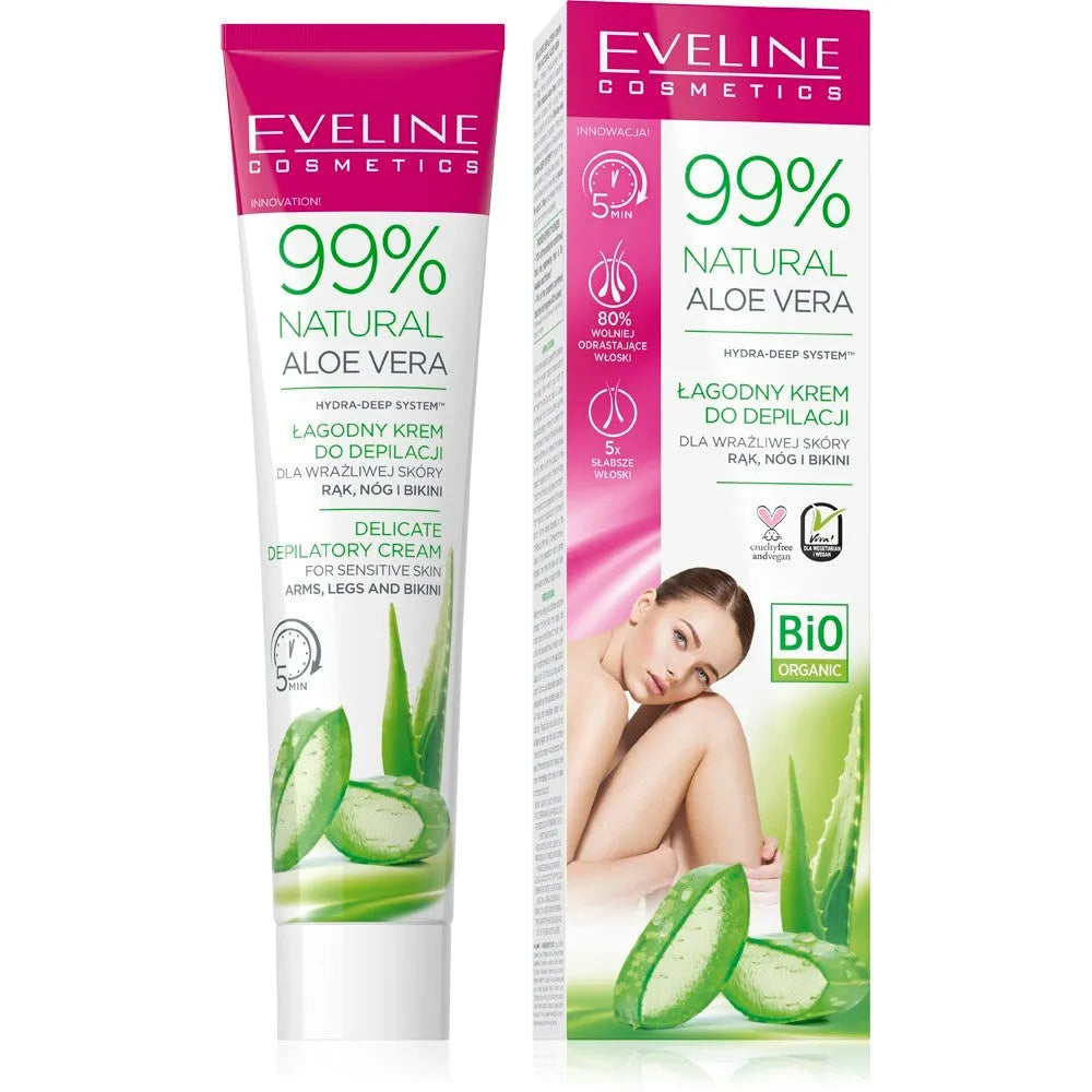 EVELINE DEP. Kremas d/dep 125ml 99% Aloe Vera rankoms/ne - Kosmetika