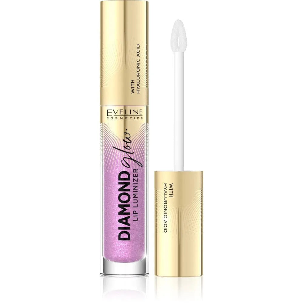 Eveline Diamond Glow Lip Luminizer Lūpų blizgesys su hialurono rūgštimi nr. 10 4.5ml - Kosmetika