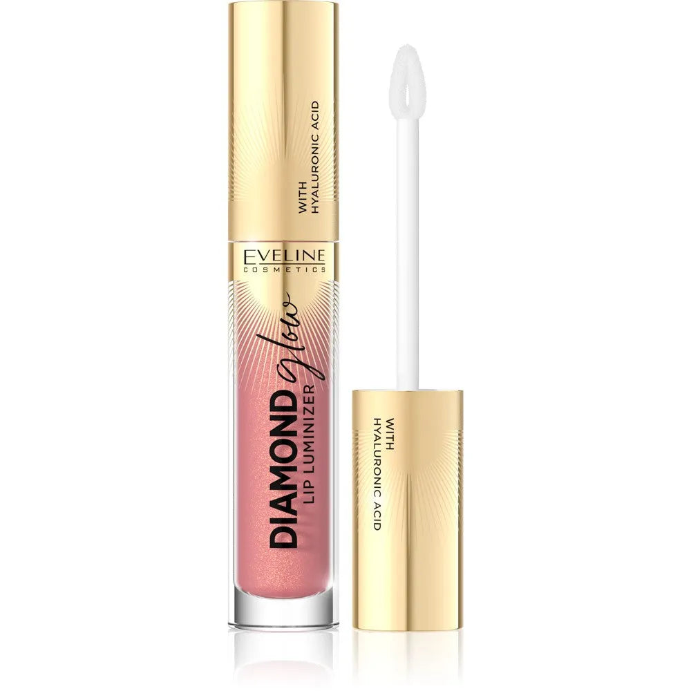 Eveline Diamond Glow Lūpų Luminizeris blizgesys su hialurono rūgštimi nr. 04 4.5ml - Kosmetika