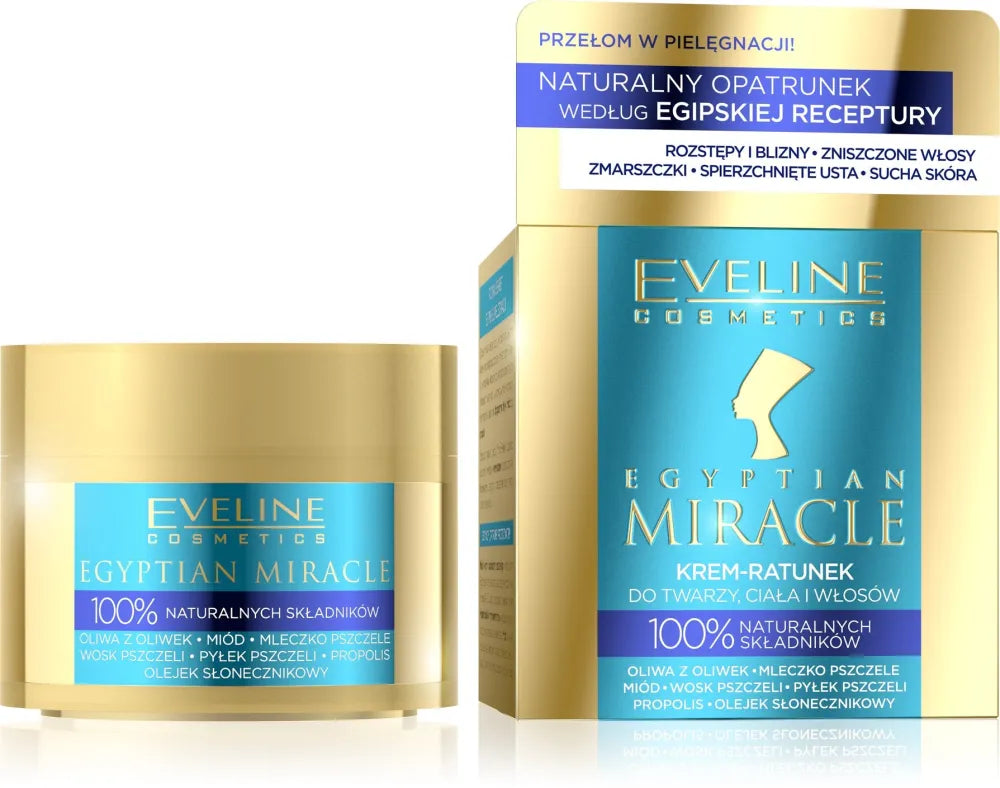 Eveline Egyptian Miracle Cream - gelbėjimas veidui kūnui ir plaukams 40ml - Kosmetika