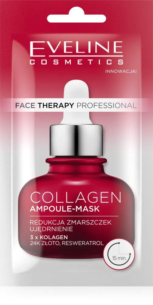 Eveline Face Therapy Professional Collagen ampoule kaukė 8ml - Kosmetika