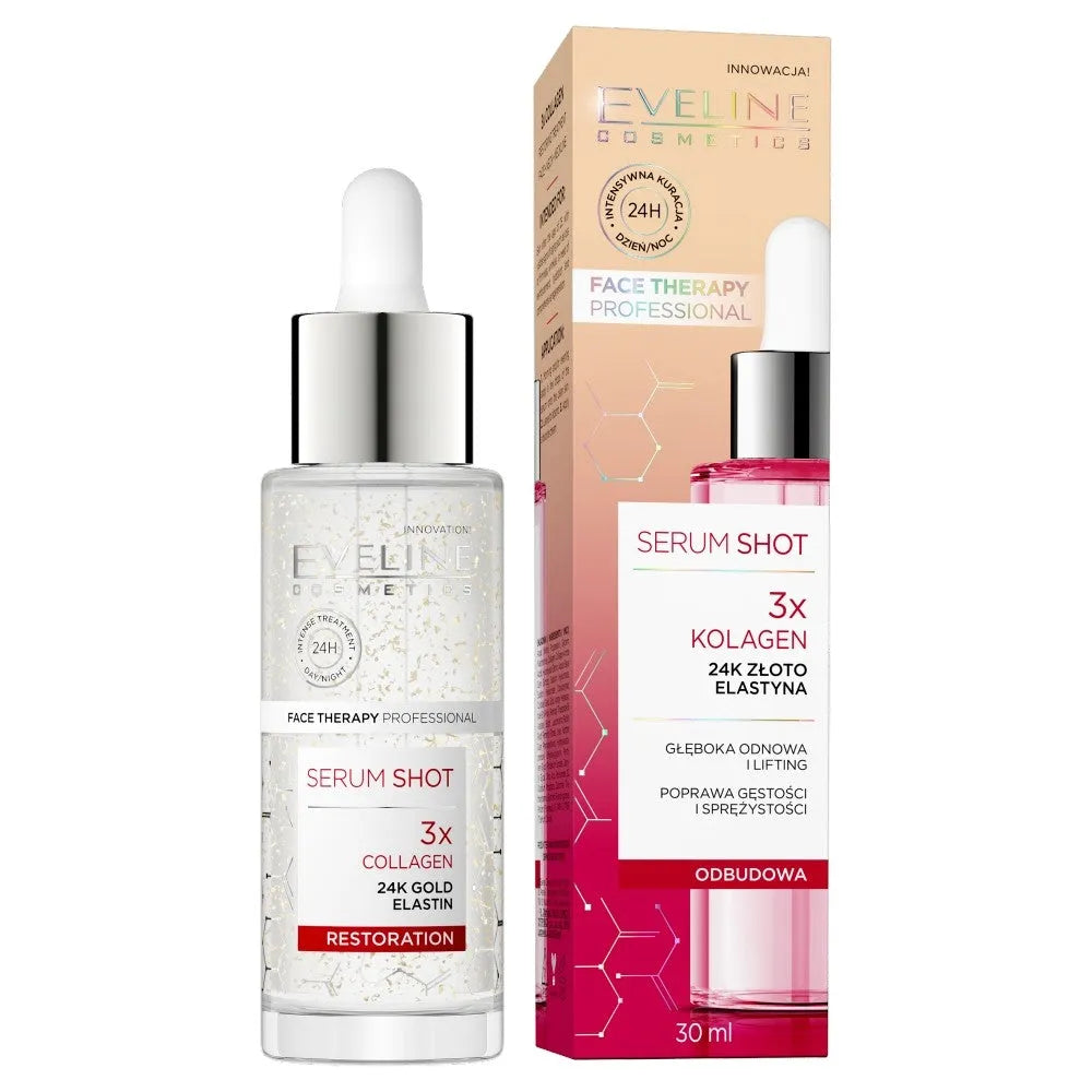EVELINE Face Therapy Professional Regeneruojantis Serumas Šūvis 3xKolagenas 30ml - Kosmetika