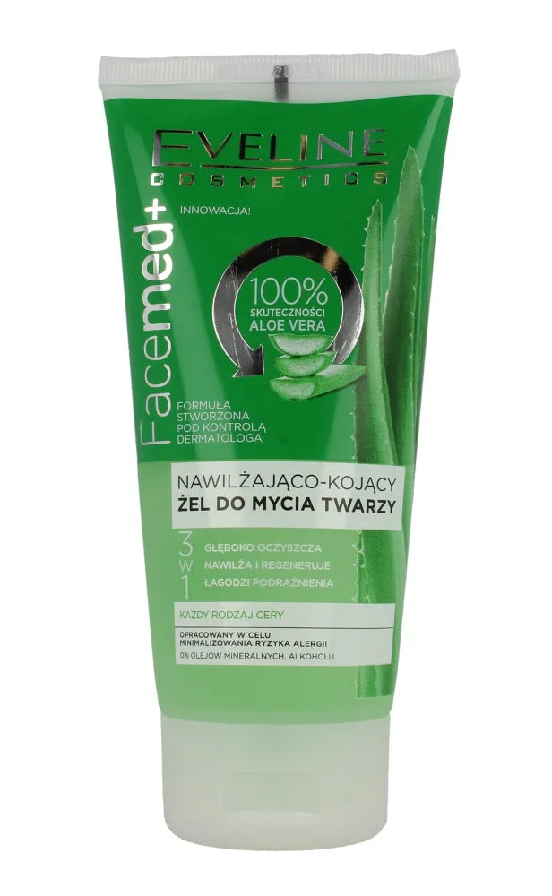 Eveline Facemed+ Drėkinantis-Raminantis Veido Valymo Gelis 3in1 150ml - Kosmetika