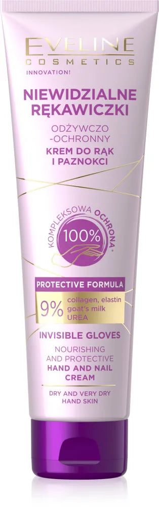 EVELINE Invisible Gloves Nourishing and Protective Hand Nail Cream 75 ml - Kosmetika