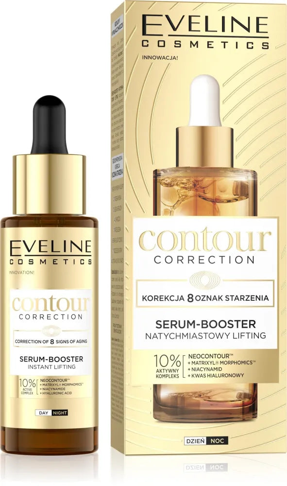 EVELINE kontūro korekcijos serumas booster’ui veidui - Akimirksniu pakeliantis 30 ml - Kosmetika