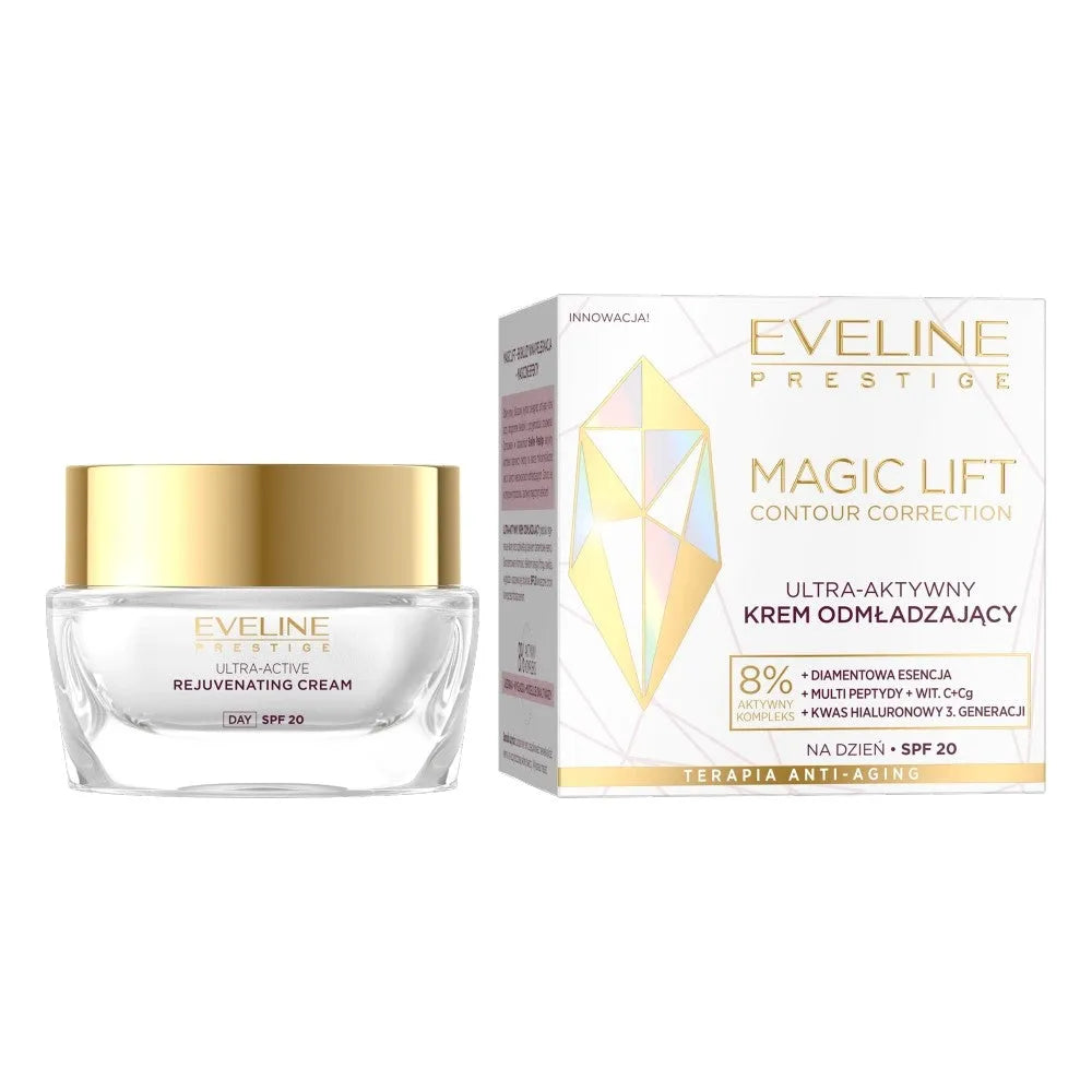 EVELINE Magic Lift Contour Correction Ultra-active Rejuvenating Cream SPF20 dienai 50ml - Kosmetika
