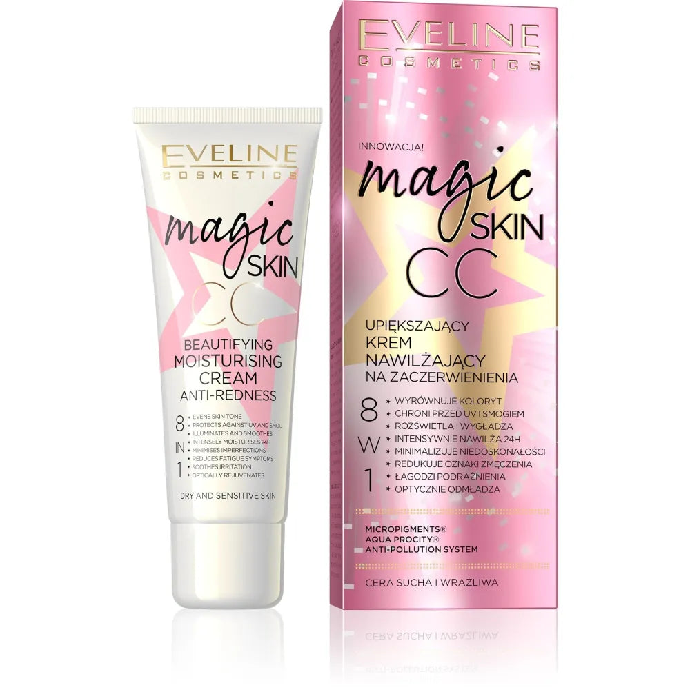 EVELINE MAGIC SKIN CC Drėkinamasis Kremas 8in1 - Kosmetika