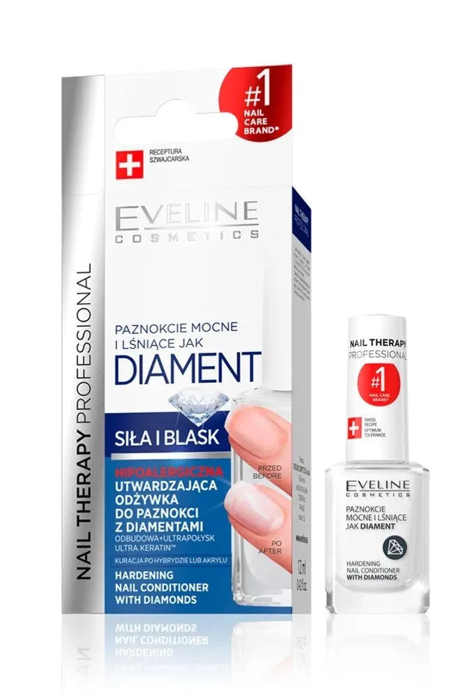 Eveline Nail Therapy Stiprinantis Nagų Lakas Gydymas Deimantinis 12ml - Kosmetika