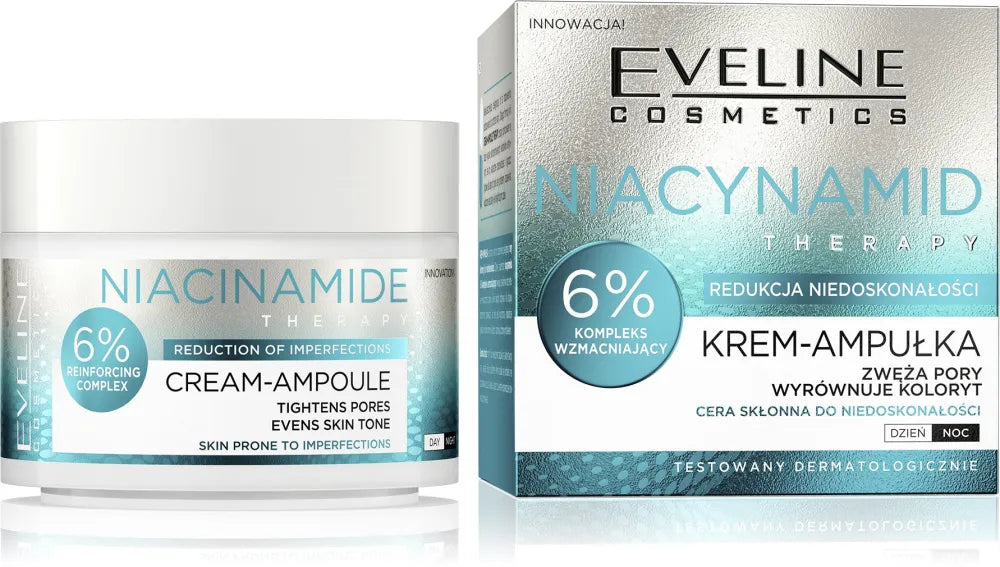 EVELINE Niacinamide terapijos kremas - ampulė 50 ml - Kosmetika