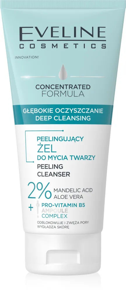 EVELINE Peeling Facial Washing Gel - giliam valymui 150 ml - Kosmetika