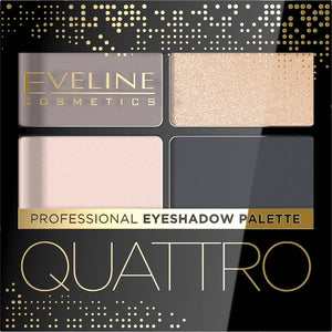 Eveline Quattro quadruple eye shadows no 02 3.2g - Kosmetika