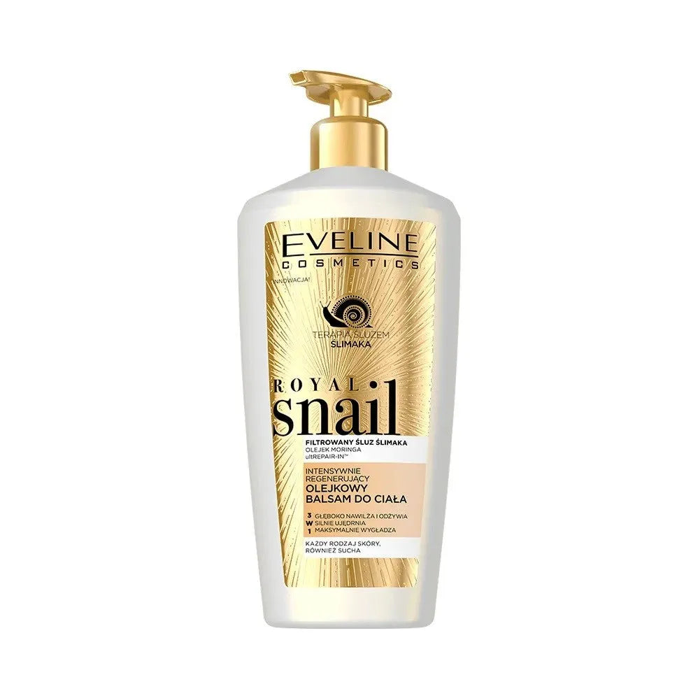 Eveline Royal Snail Intensyviai regeneruojantis aliejinis kūno balzamas 3in1 350ml - Kosmetika