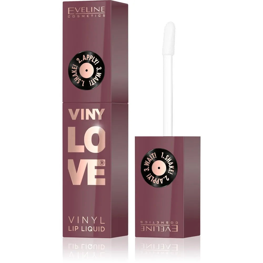 EVELINE Vinylove Ilgai išliekantys skysti lūpų dažai su vinilo efektu 08 Medus 4 ml - Kosmetika