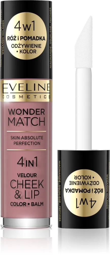 Eveline Wonder Match Blush ir skysti lūpdažiai 4in1 Nr. 02 4.5ml - Kosmetika