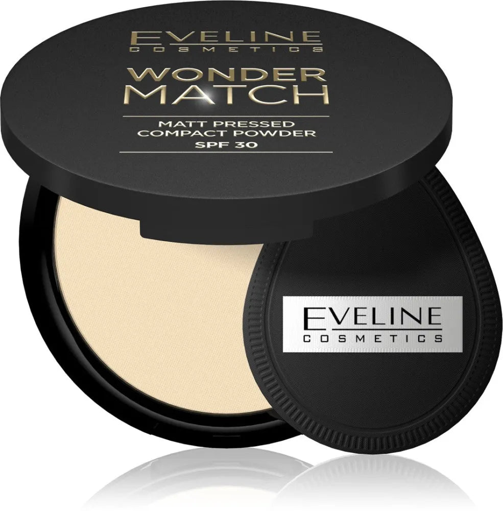 EVELINE Wonder Match Mattifying Pressed Powder SPF30 Nr. 01 8 g - Kosmetika