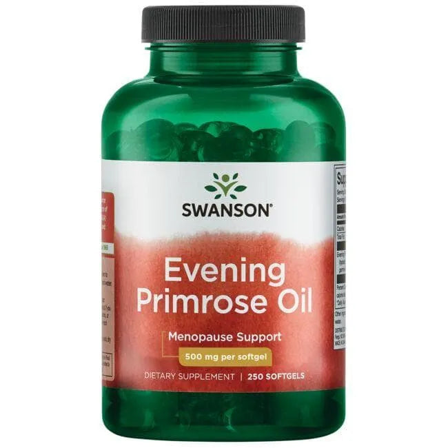 Evening Primrose Oil - Nakvišų aliejus - 500 mg - N250 - Swanson - Papildai