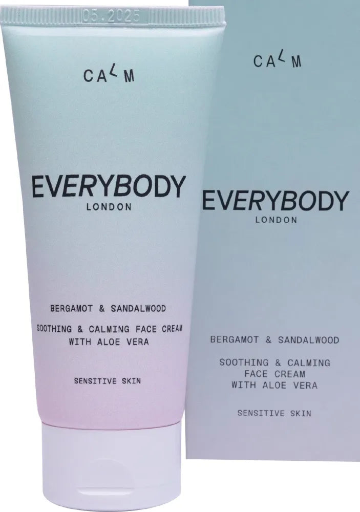 EVERYBODY Calm Soothing Cream dienai ir nakčiai jautriai odai - Bergamotė Sandalmedis 50ml - Kosmetika