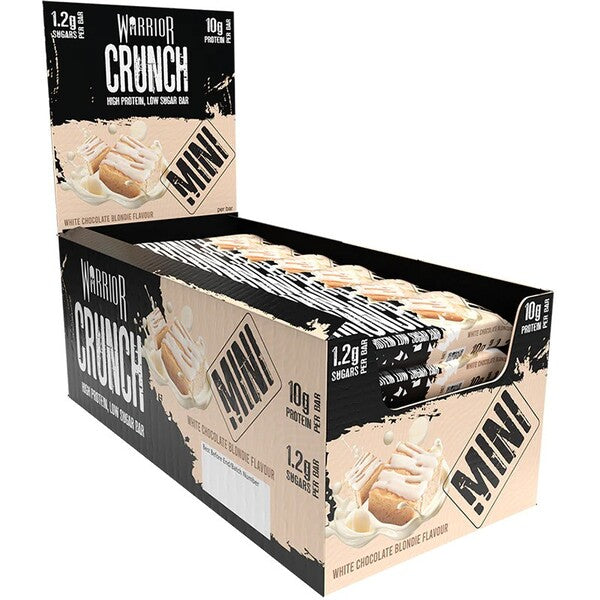 Crunch Bar Mini, White Chocolate Blondie - 24 bars - Warrior