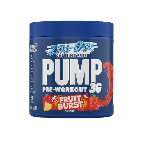 Pump 3G Pre-Workout (Zero Stimulant), Fruit Burst - 375g - Applied Nutrition