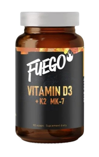 Vitamin D3+K2 MK-7 - 90 vcaps - Fuego