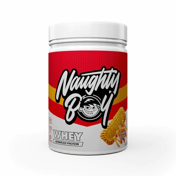 Advanced Whey, Caramel Biscuit - 900g - Naughty Boy