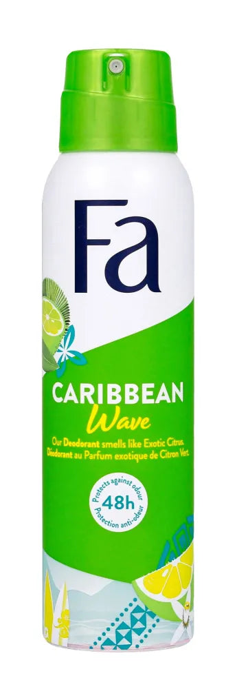 FA Caribbean Wave Moterų dezodoranto purškiklis 150 ml - Kosmetika