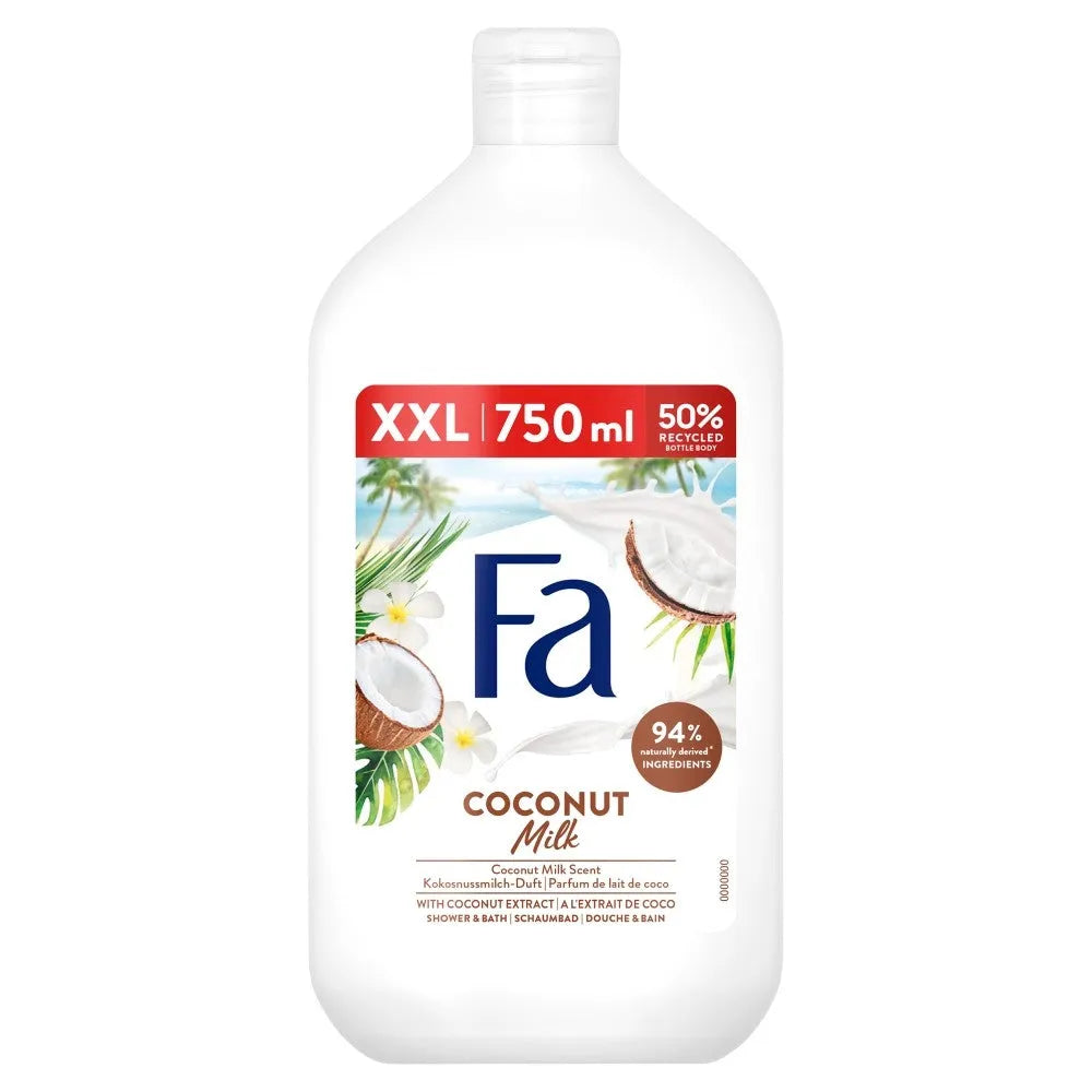 FA CREAM SHOWER GEL Kokosų Pienas 750ML - Kosmetika