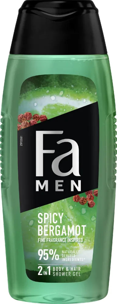 FA Men Spicy Bergamot Dušo Gelis 2in1 400 ml - Kosmetika