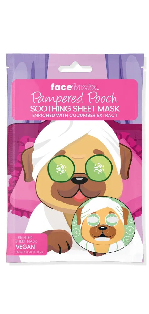 FACE FACTS Blemish Patches Drėkinanti veido kaukė - Pampered Pooch 1 vnt. - Kosmetika