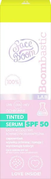 FACEBOOM Bombastic Lab Tinted protective serum SPF50 30 ml - Kosmetika