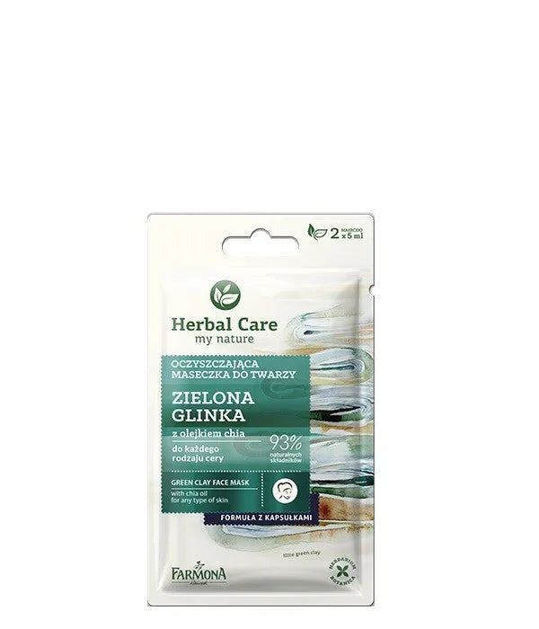 Farmona Herbal Care Valantis veido kaukė Žalioji molis 2 x 5ml - Kosmetika