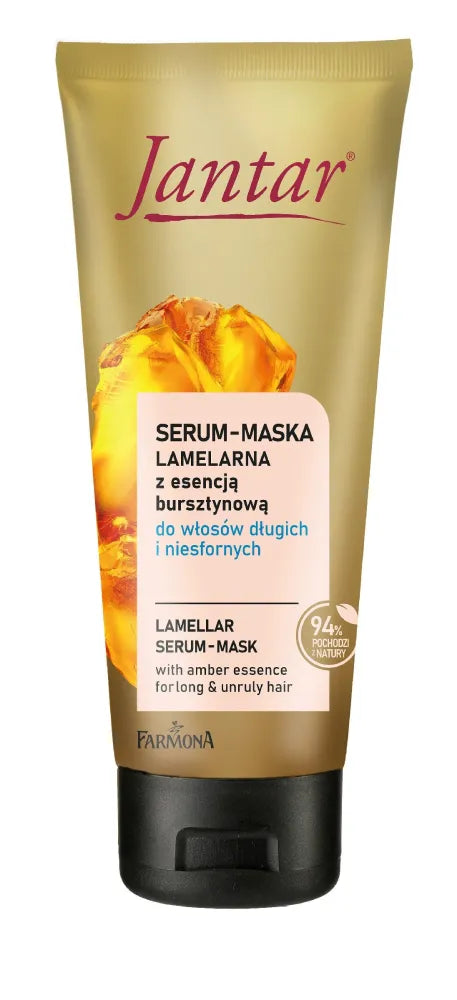 FARMONA Jantar Lamelarne Serum - kaukė su gintaro esencija ilgiems ir nepaklusniems plaukams 100 ml - Kosmetika