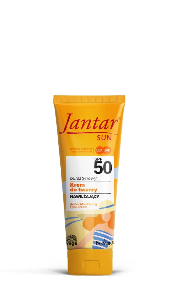 FARMONA Jantar Sun Amber Face Cream - drėkinantis SPF50 50ml - Kosmetika