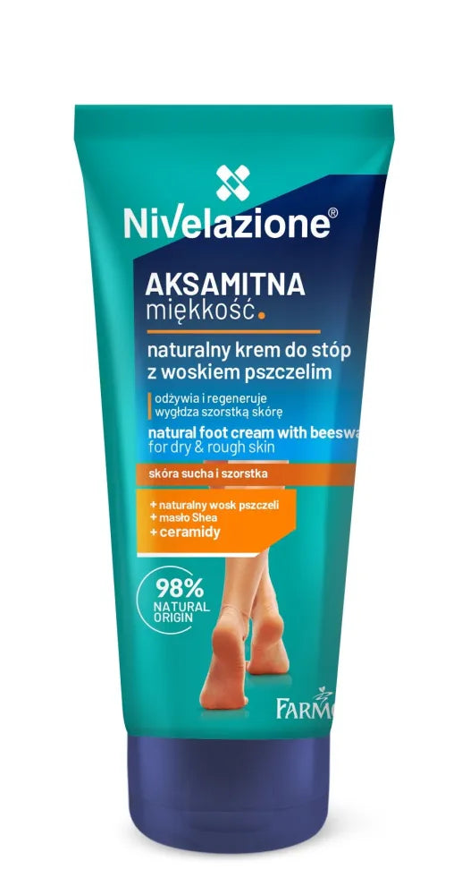 Farmona Nivelazione Feet Natural Foot Cream with beeswax - Velvety Minkštumas 75ml - Kosmetika