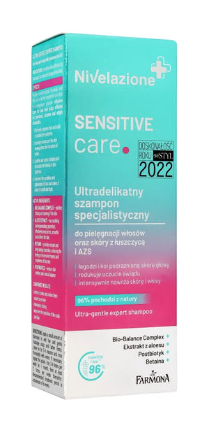 Farmona Nivelazione+ Ultra-delicate specialistų šampūnas jautriai odai ir plaukams su psoriaze atopiniu dermatitu 100ml