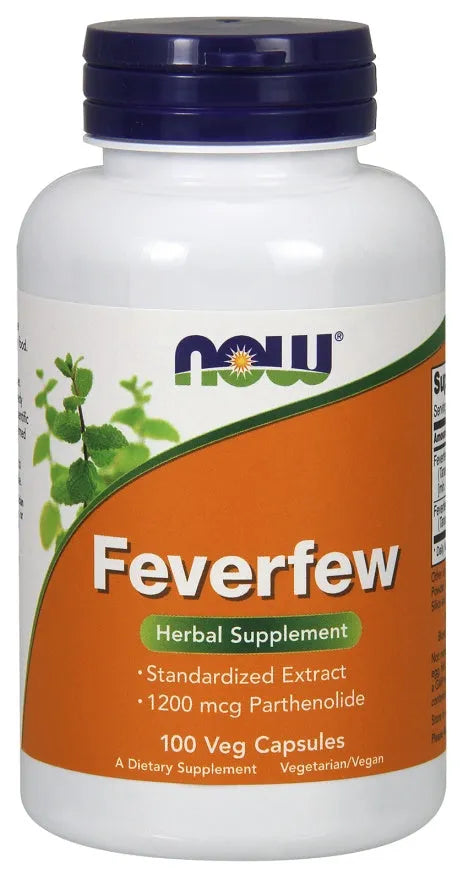 Feverfew - 100 vcaps - NOW Foods - Papildai