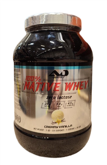 100% Native Whey Zero Lactose, Creamy Vanilla - 1000g - Addict Sport Nutrition