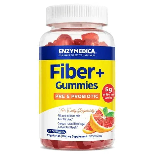 Fiber+ Gummies Blood Orange - 90 - Enzymedica - Papildai