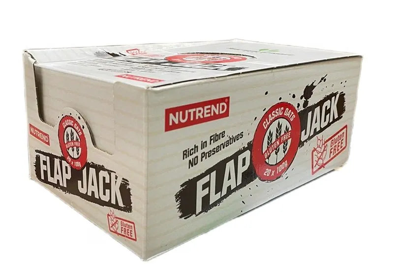 Flapjack Gluten Free Chocolate + Banana with Dark - 20 x 100g - Nutrend - Sporto papildai