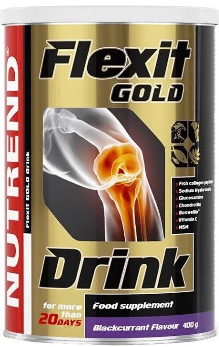 Flexit Gold Drink Blackcurrant - 400g - Nutrend - Sporto papildai
